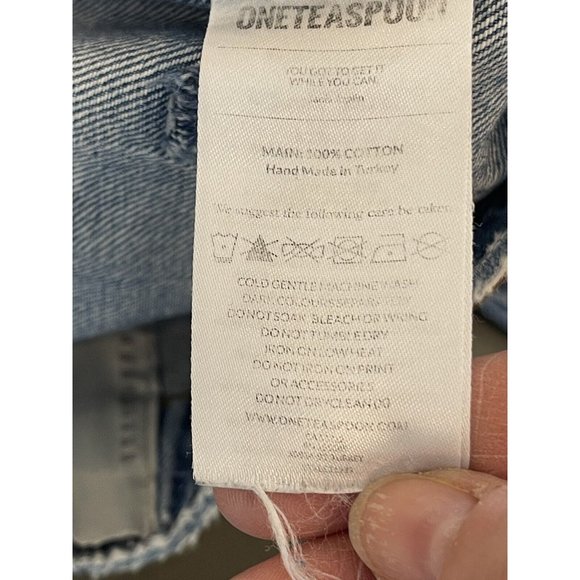 One Teaspoon Jeans 26 High Waist Awesome Baggies Loose Ripped Torn Revolve - Picture 9 of 9